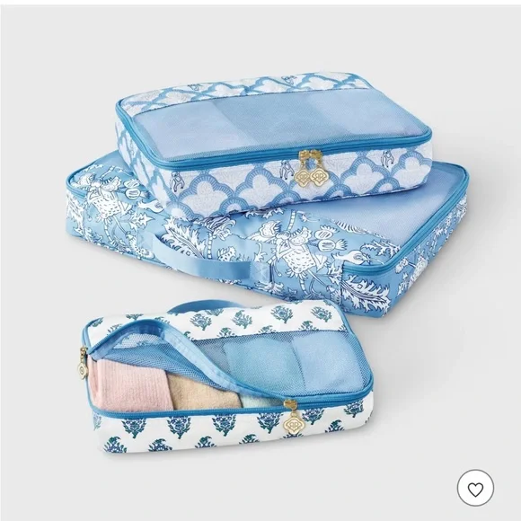 3pc Packing Cube Set Blue - Roller Rabbit x Target - Picture 3 of 3